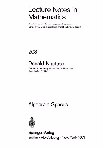 خرید و دانلود نسخه کامل کتاب Algebraic Spaces