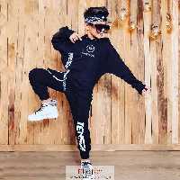 اطلاعات ، قیمت و خرید هودی و شلوار بچگانه مشکی مدل لش اسپرت TENSAI کد BC37