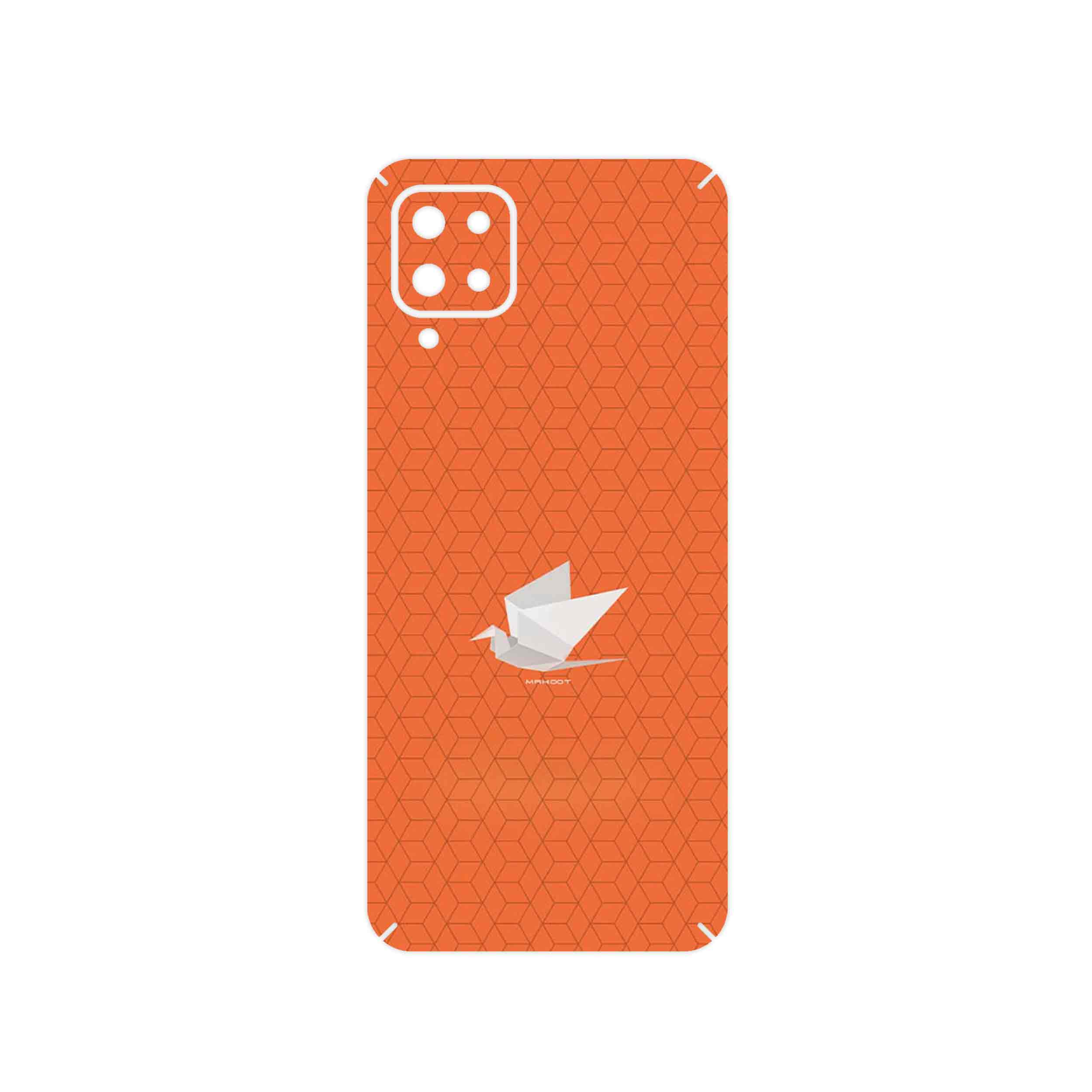 برچسب پوششی ماهوت مدل Minimalist origami bird مناسب برای گوشی موبایل سامسونگ Galaxy A12 Nacho