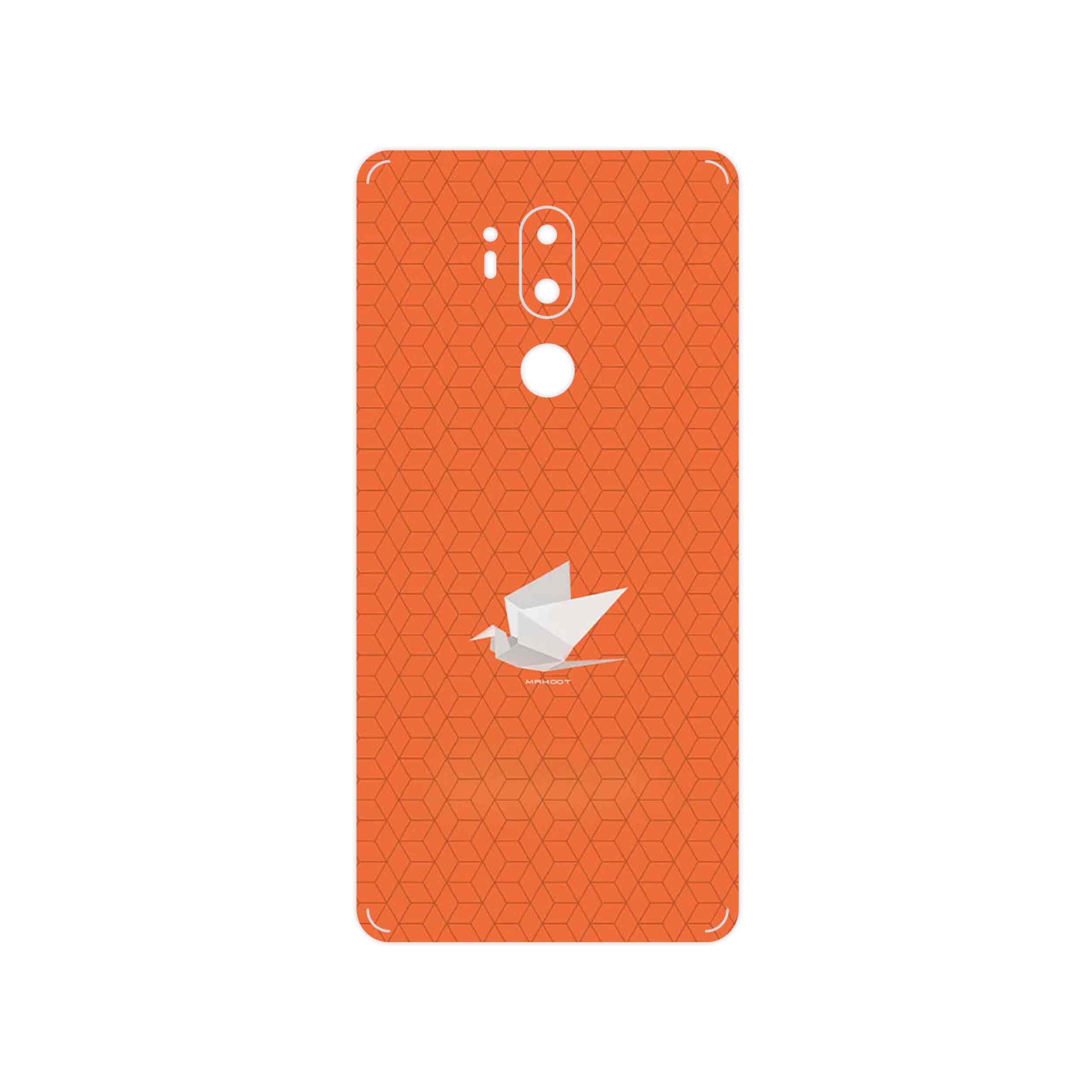 برچسب پوششی ماهوت مدل Minimalist origami bird مناسب برای گوشی موبایل ال جی G7 PLUS THINQ