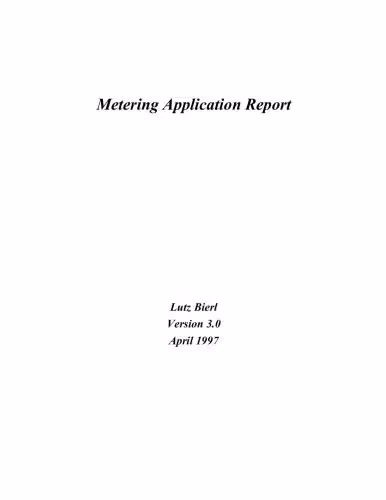 خرید و دانلود نسخه کامل کتاب Metering Application Report