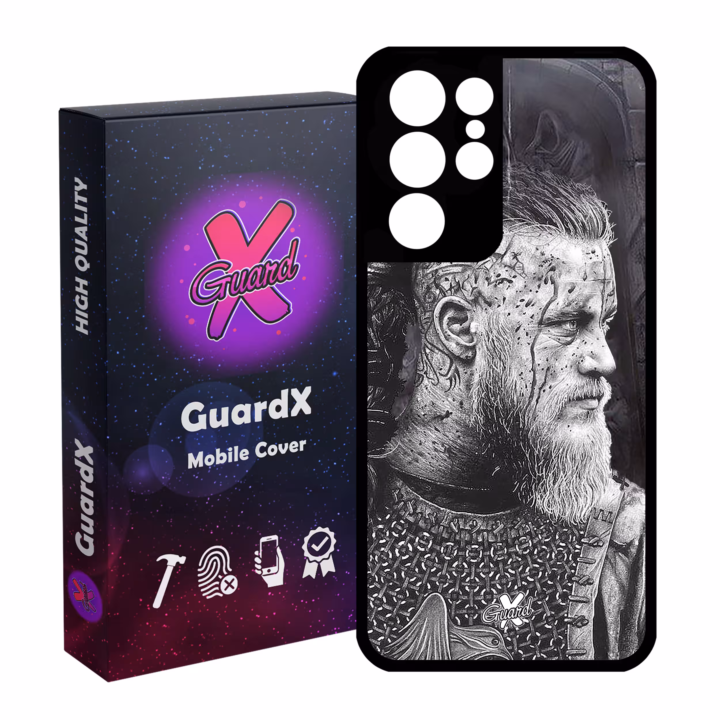 کاور گارد ایکس طرح Ragnar مدل Glass10245 مناسب برای گوشی موبایل سامسونگ Galaxy S21 Ultra