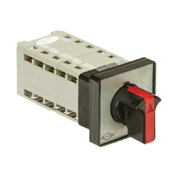 کلید سلکتوری 40 آمپر پنج پل دو حالته بدون صفر الکترو کاوه کد CM52