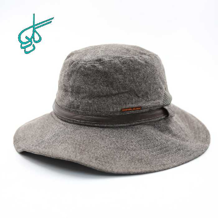 خرید کلاه لبه دار شکاری پارچه پشمی باند چرمی طوسی کد 2815477 - ردگل