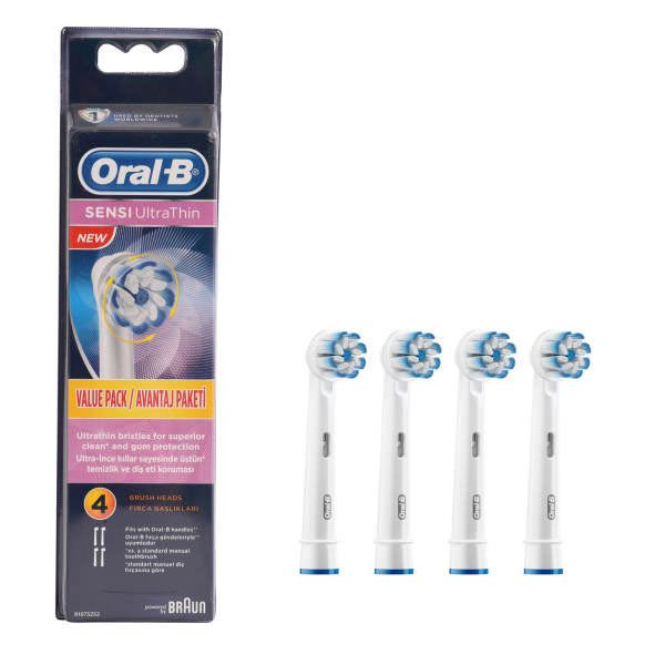 سری مسواک برقی حساس با برس های فوق العاده نازک ارال بی 4 عددی ORAL-B SENSI ULTRATHIN | فروشگاه اینترنتی تاتا کالا