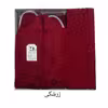 سرویس حوله پالتویی 4 تکه کلبک طرح گل برجسته کد d88 سایز 125