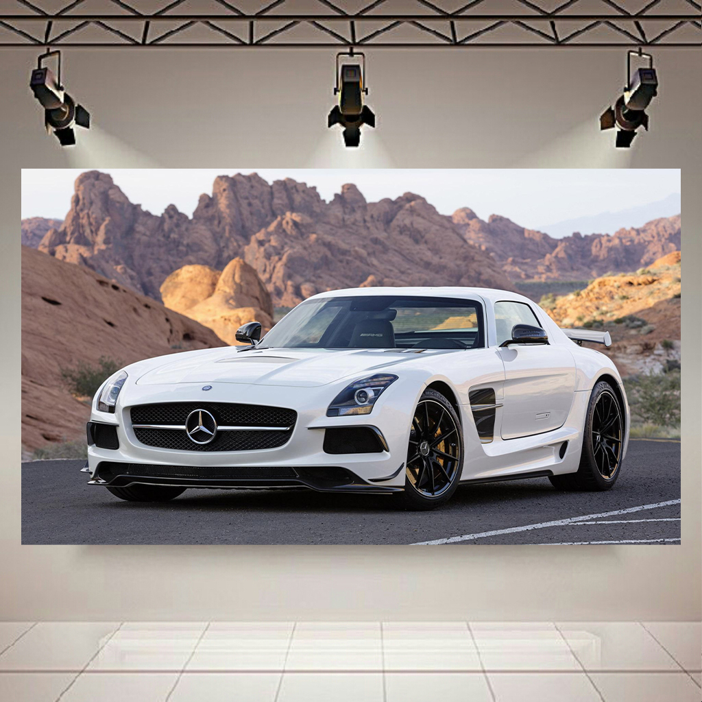 تابلو شاسی طرح ماشین مدل مرسدس بنز AMG SLS Black series کد AR8270