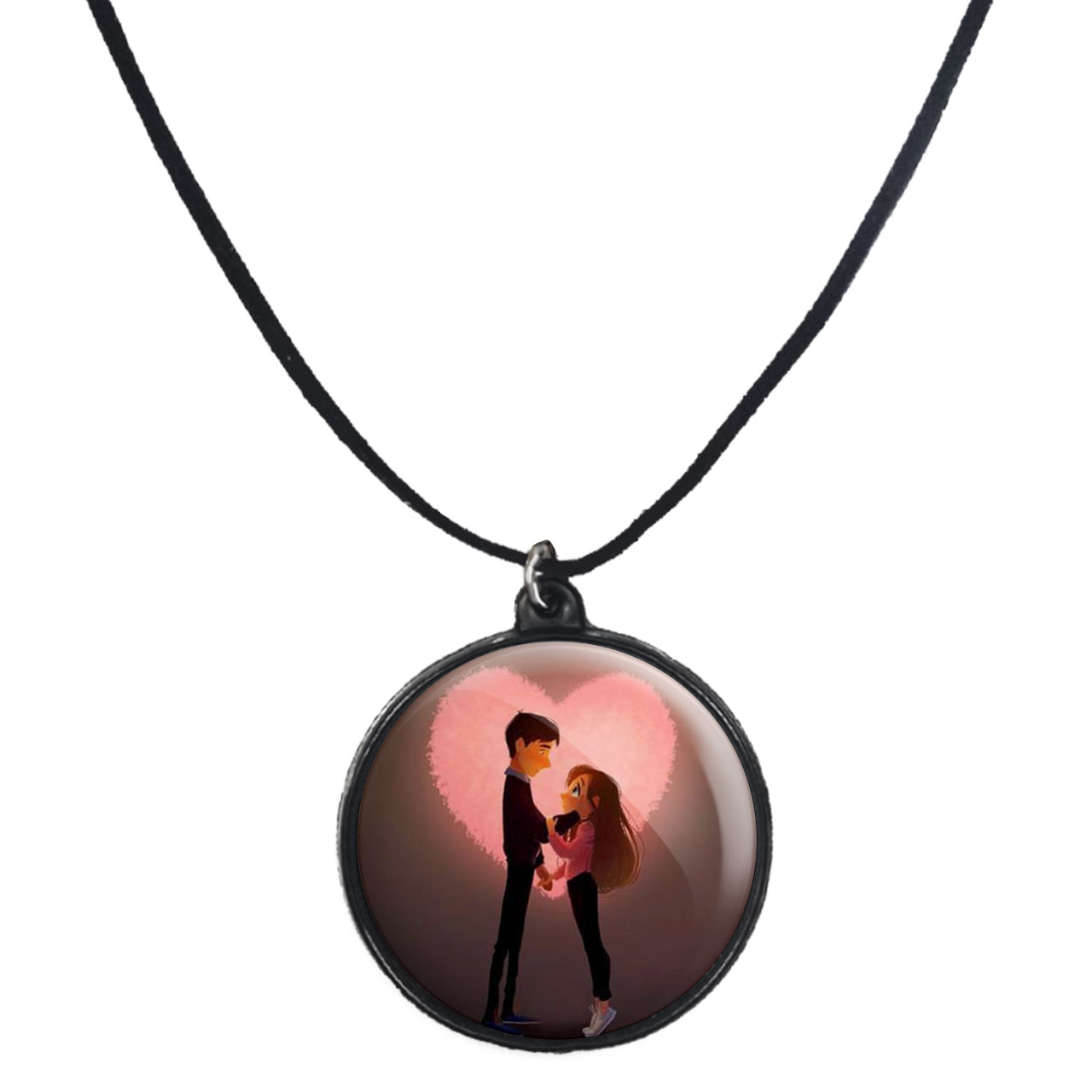 گردنبند پرمانه طرح عاشقانه کد pmb.1144 مدل دو طرفه