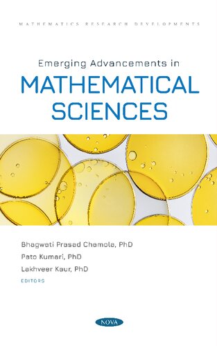 خرید و دانلود نسخه کامل کتاب Emerging Advancements in Mathematical Sciences