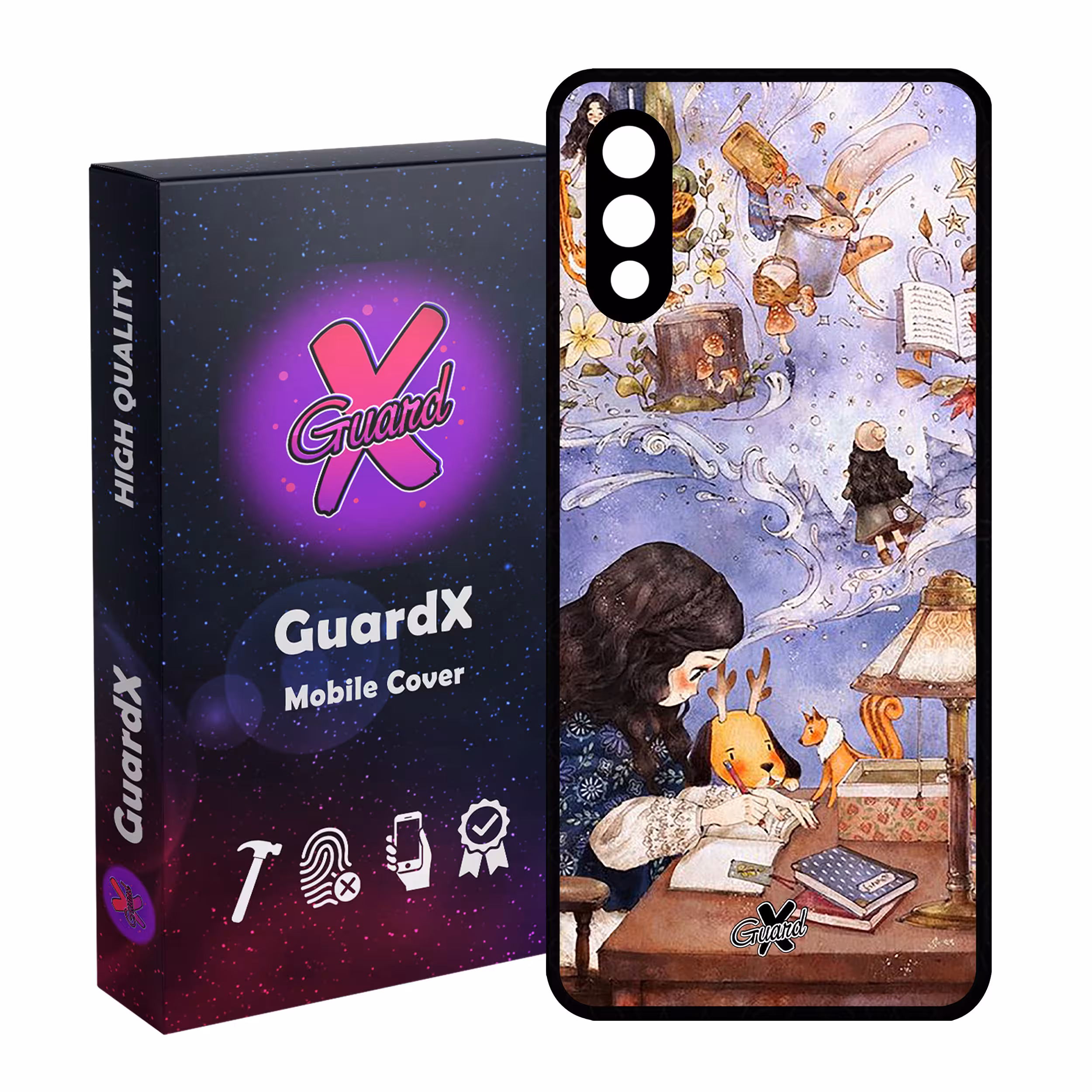 کاور گارد ایکس طرح دختر مدل Glass10293 مناسب برای گوشی موبایل سامسونگ Galaxy A02 / M02