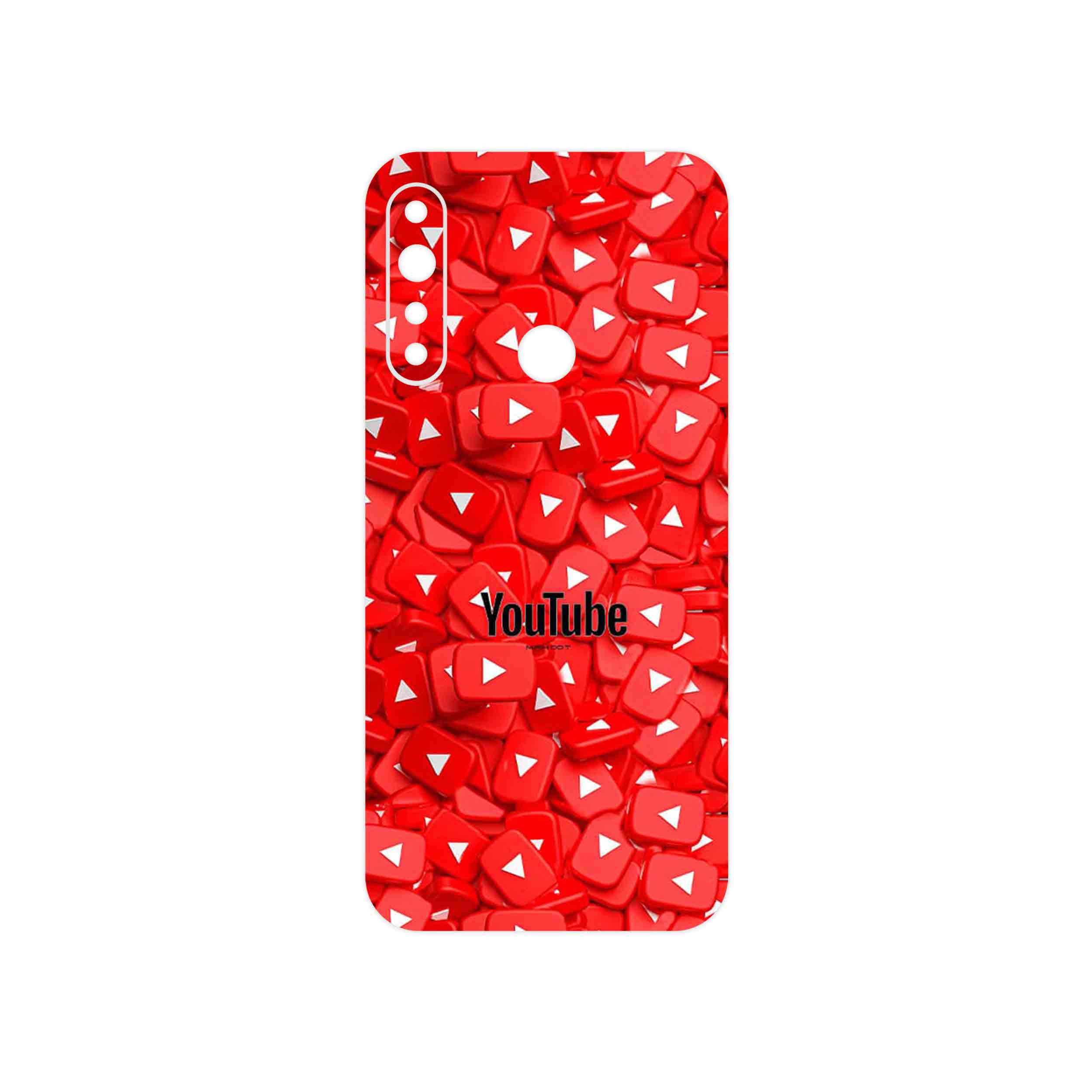 برچسب پوششی ماهوت مدل Youtube مناسب برای گوشی موبایل جی پلاس P10 Plus