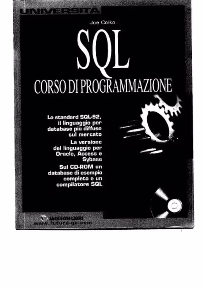 خرید و دانلود نسخه کامل کتاب SQL. Corso di programmazione