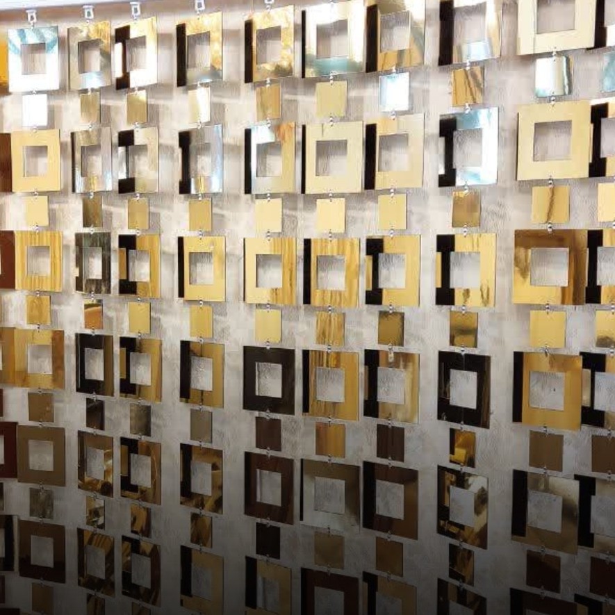 پرده پلکسی در دو رنگ