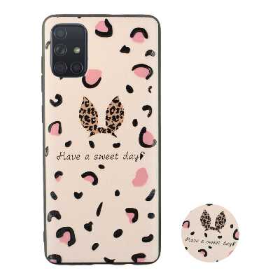 کاور مدل rabbit مناسب برای گوشی موبایل سامسونگ Galaxy A71 به همراه پاپ سوکت 