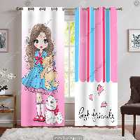 پرده سه بعدی اتاق دختر WA-2419
