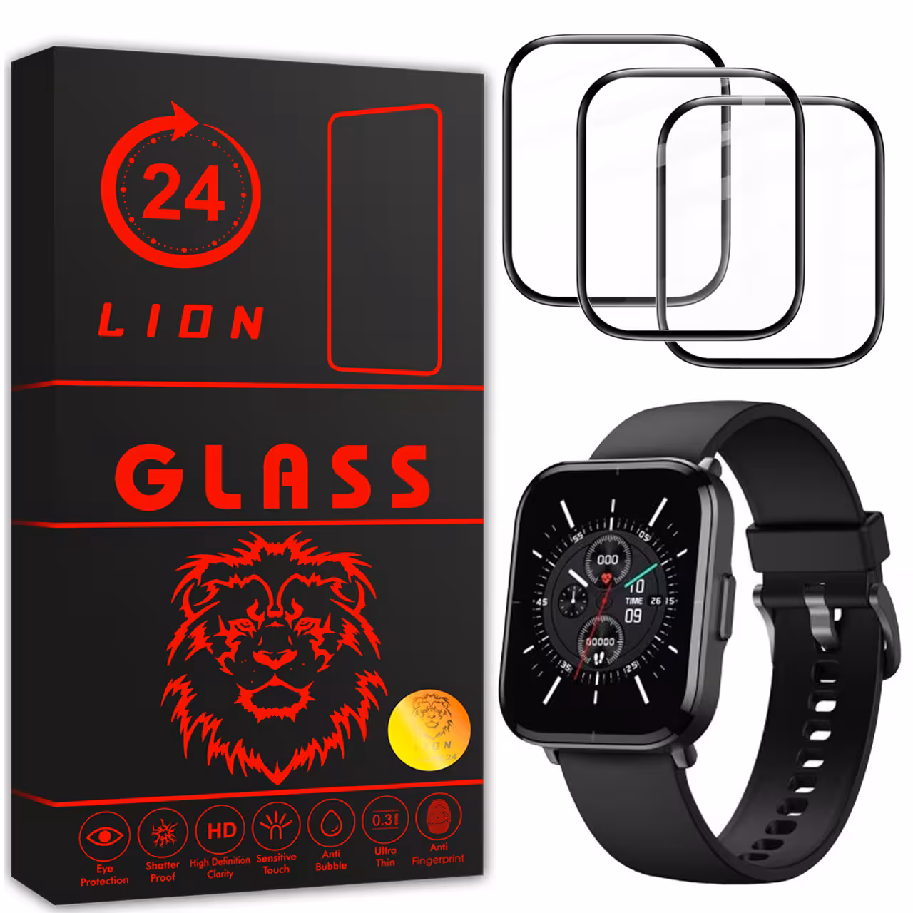 محافظ صفحه نمایش لاین مدل RT007 مناسب برای ساعت هوشمند شیایومی Mibro Watch Color بسته سه عددی