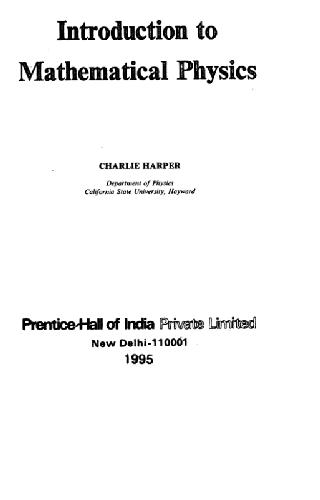 خرید و دانلود نسخه کامل کتاب Introduction to mathematical physics