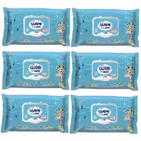 دستمال مرطوب کودک وی کر مدل عصاره جو و روغن پنبه دانه 6 بسته 72 عددی