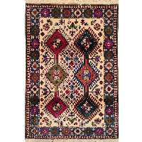 فرش دستبافت یک متری طرح لوزی کد AA368