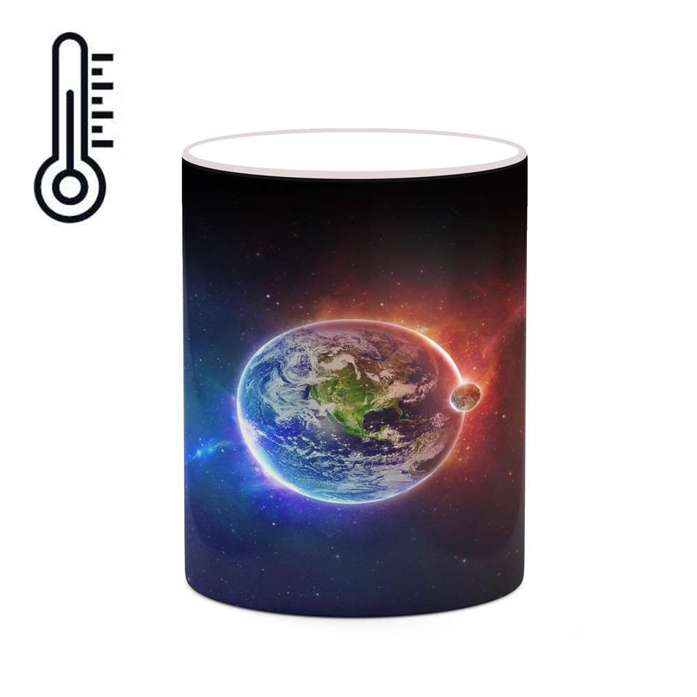 ماگ حرارتی کاکتی طرح فضا و کهکشان مدل mgh20187