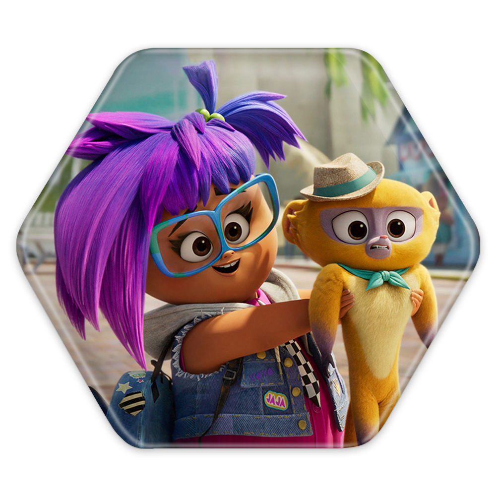 پیکسل خندالو طرح انیمیشن ویوو Vivo مدل شش ضلعی کد 10593