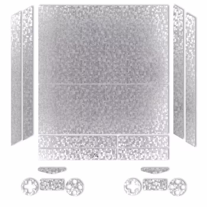 برچسب ماهوت مدلSilver Silicon Texture مناسب برای کنسول بازی PS4