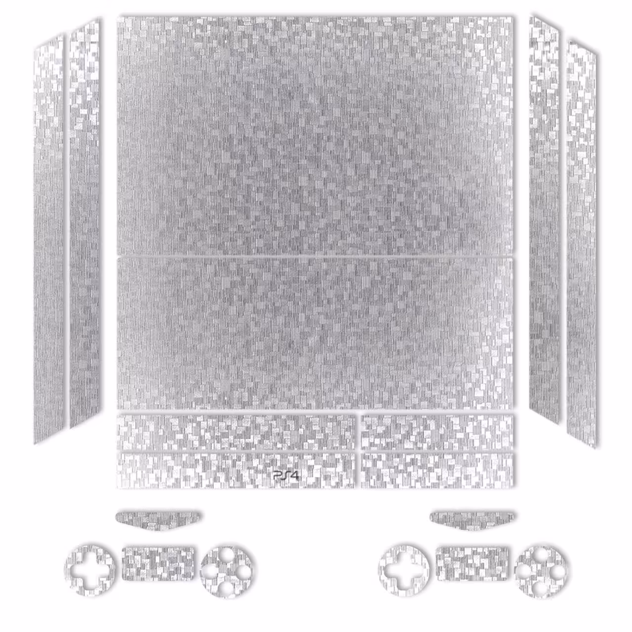 برچسب ماهوت مدلSilver Silicon Texture مناسب برای کنسول بازی PS4