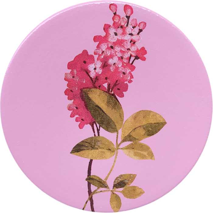 بشقاب دیوارکوب سفالی مدل گل کد 8