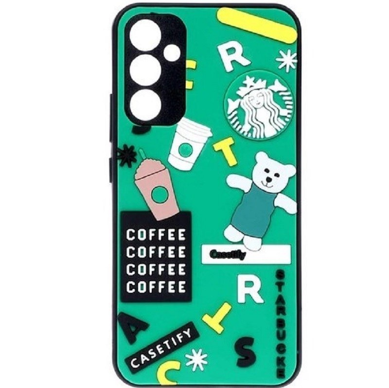 قاب گوشی a54 سیلیکونی سه بعدی برجسته طرح استار باکس