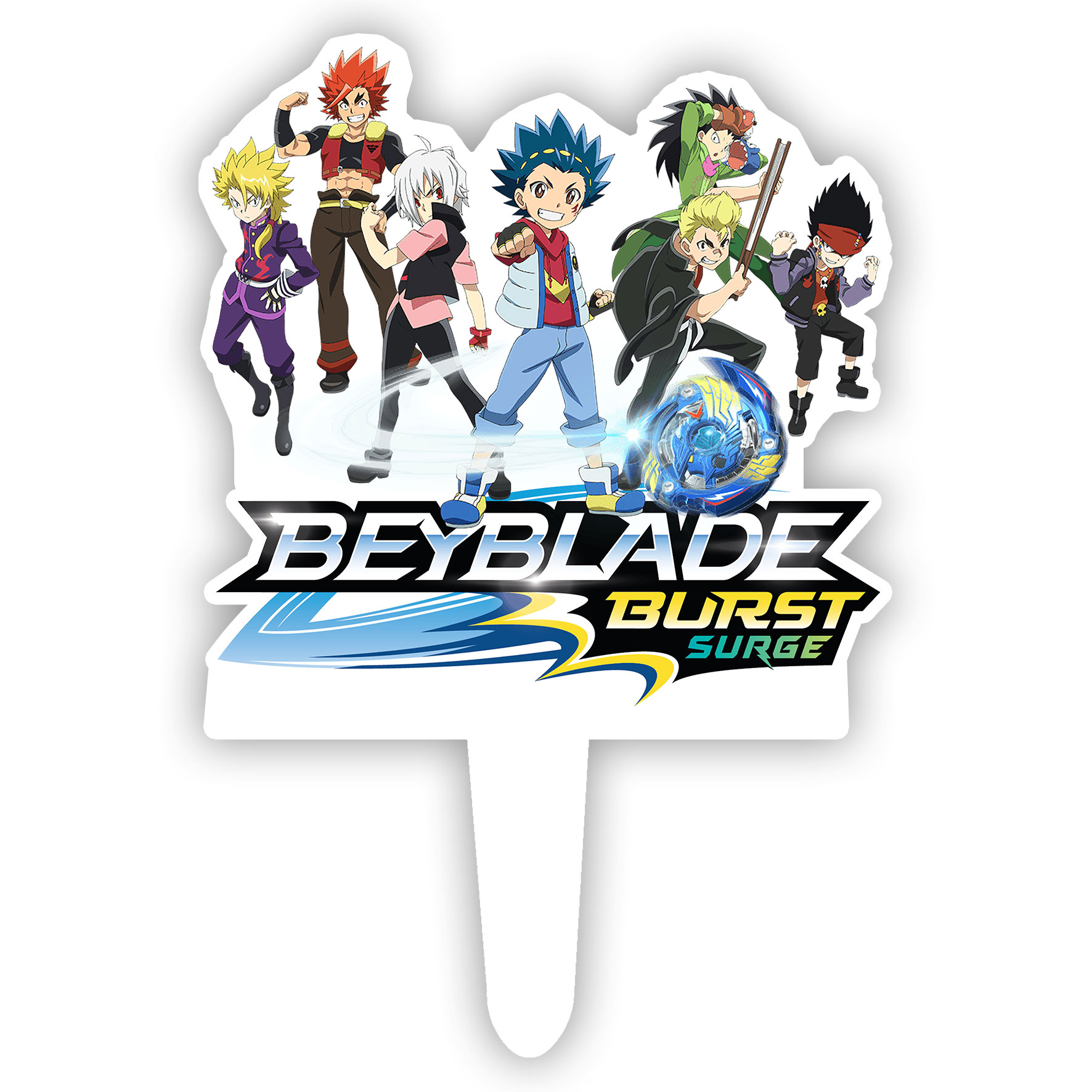   تاپر کیک طرح فرفرهای انفجاری کد R450