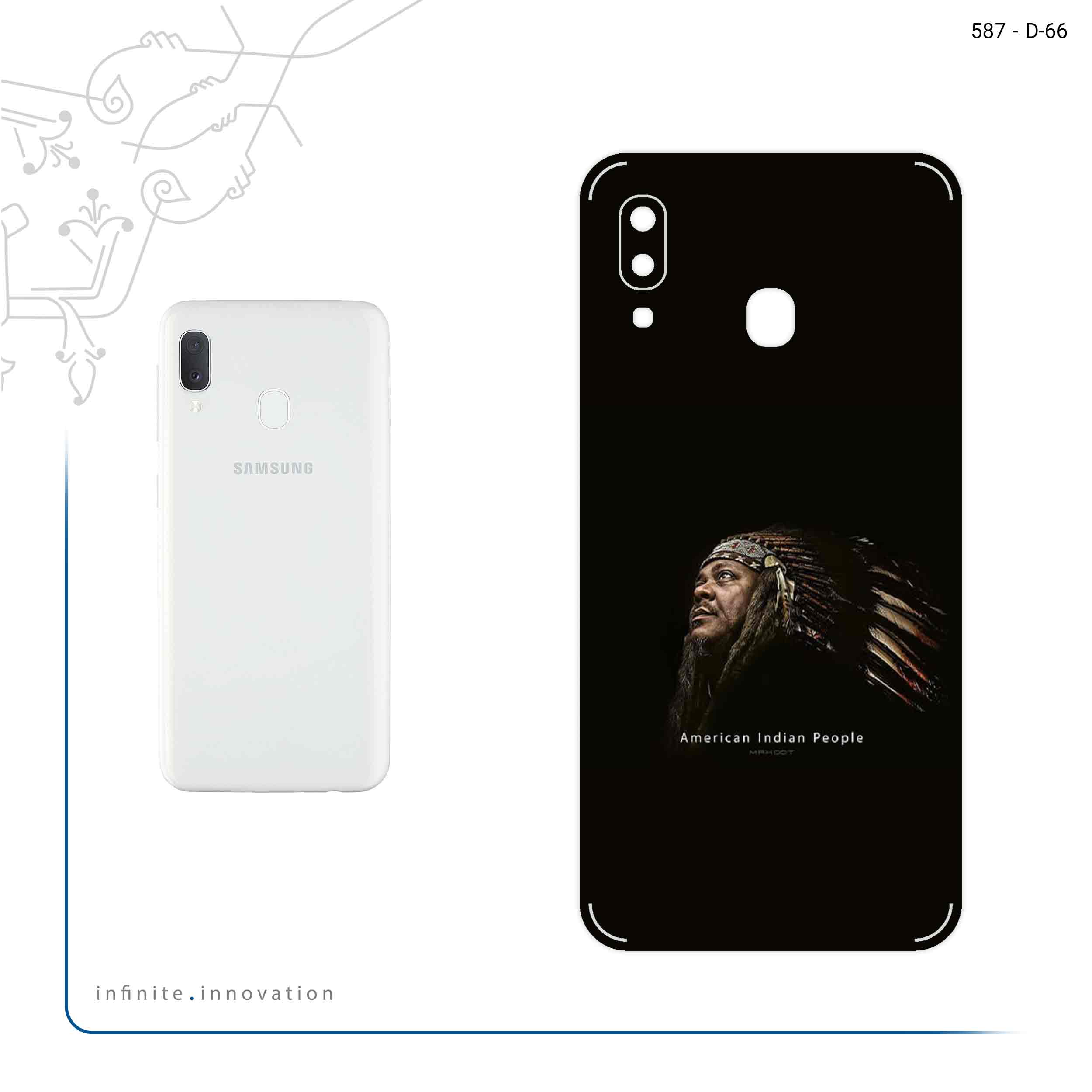 برچسب پوششی ماهوت مدل Portrait of an Indian Man مناسب برای گوشی موبایل سامسونگ Galaxy A20e