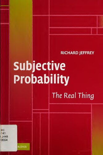 خرید و دانلود نسخه کامل کتاب Subjective Probability : The Real Thing