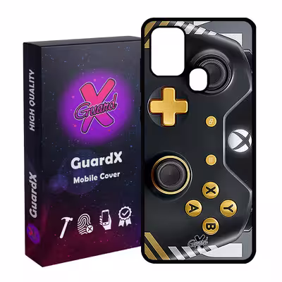 کاور گارد ایکس طرح XBox Conroller مدل Glass10090 مناسب برای گوشی موبایل سامسونگ Galaxy A21s