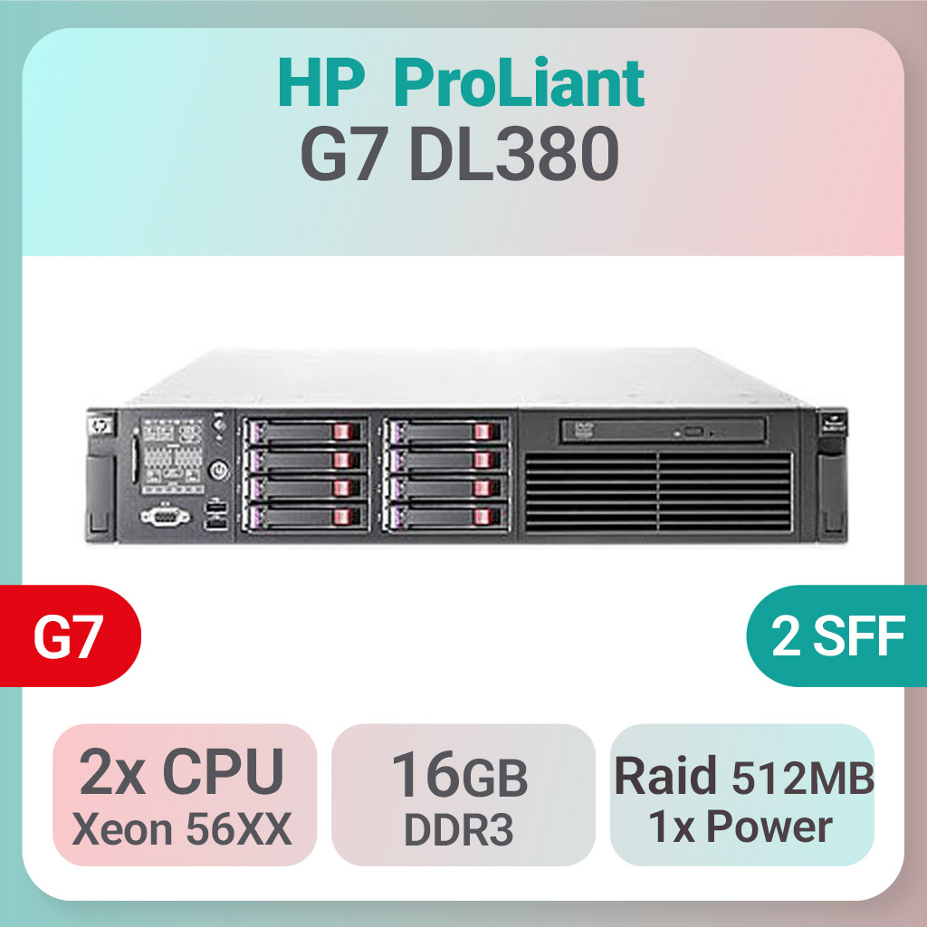 سرور استوک HP ProLiant DL380 G7 کانفیگ C