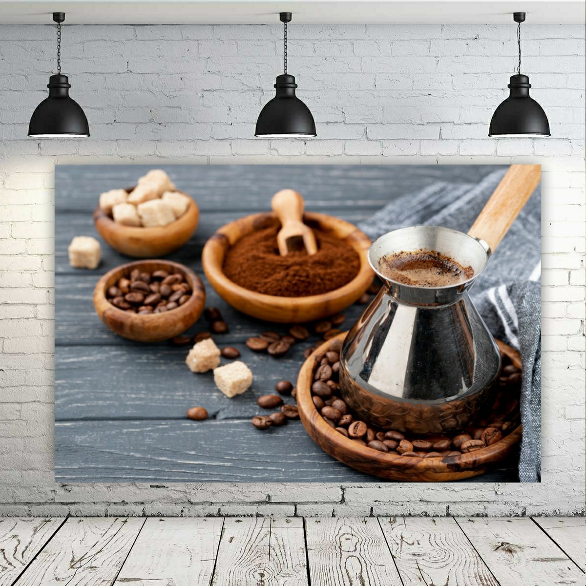 تابلو طرح قهوه جوش و قهوه مدل SDB1904