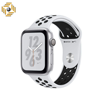 ساعت هوشمند اپل واچ 4 مدل Nike 44mm Silver Aluminum Case with Pure Platinum/Black Nike Sport Band