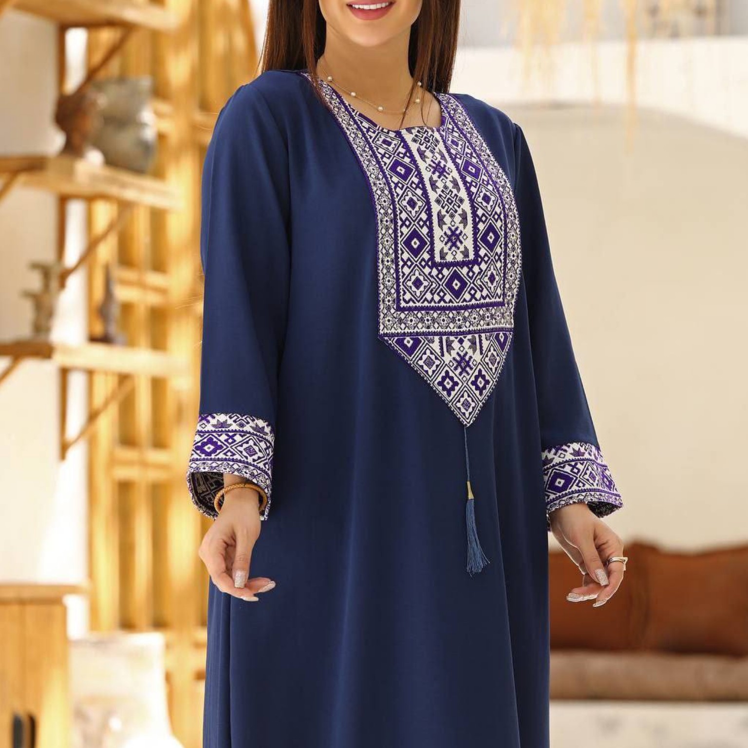 مانتو ساحلی بلند عبایی