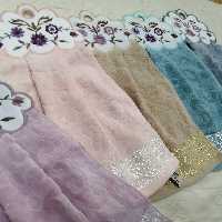 حوله آویز اشپزخانه گلدوزی شده بسیار زیبا 6رنگ بسیار زیبا 