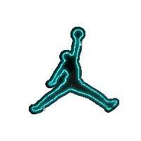 چراغ دیواری نئون دیزاین طرح Jordan-BL_TBL