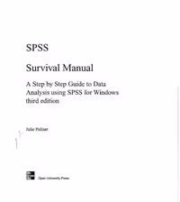 خرید و دانلود نسخه کامل کتاب SPSS Survival Manual: A Step by Step Guide to Data Analysis Using SPSS for Windows (Version 15)