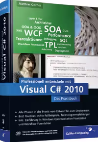 خرید و دانلود نسخه کامل کتاب Professionell entwickeln mit Visual C# 2010