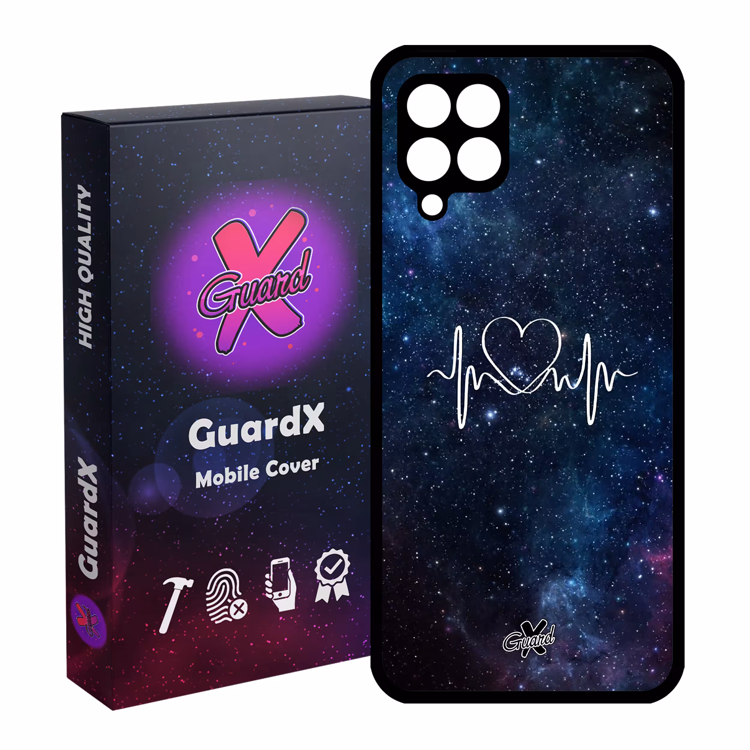 کاور گارد ایکس طرح Love مدل Glass10114 مناسب برای گوشی موبایل سامسونگ Galaxy A22 4G