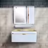 ست کابینت و روشویی سیتکا مدل GL-004/90 به همراه اینه و باکس