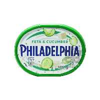 پنیر خامه ای با تکه های خیار و فتا 175 گرم فیلادلفیا - philadelphia