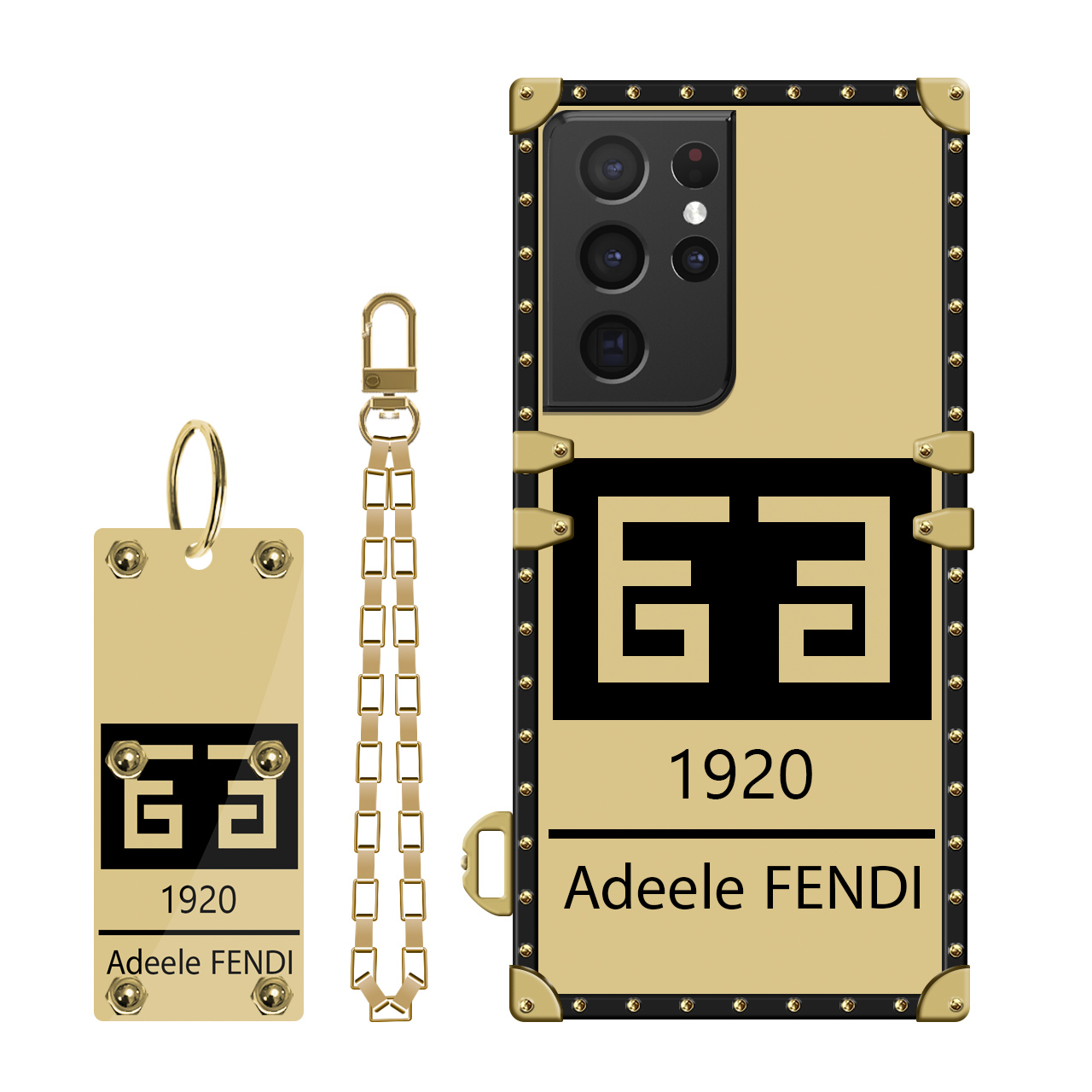 کاور مدل صندوقی کد L03 مناسب برای گوشی موبایل سامسونگ Galaxy S21 ULTRA  به همراه بند آویز