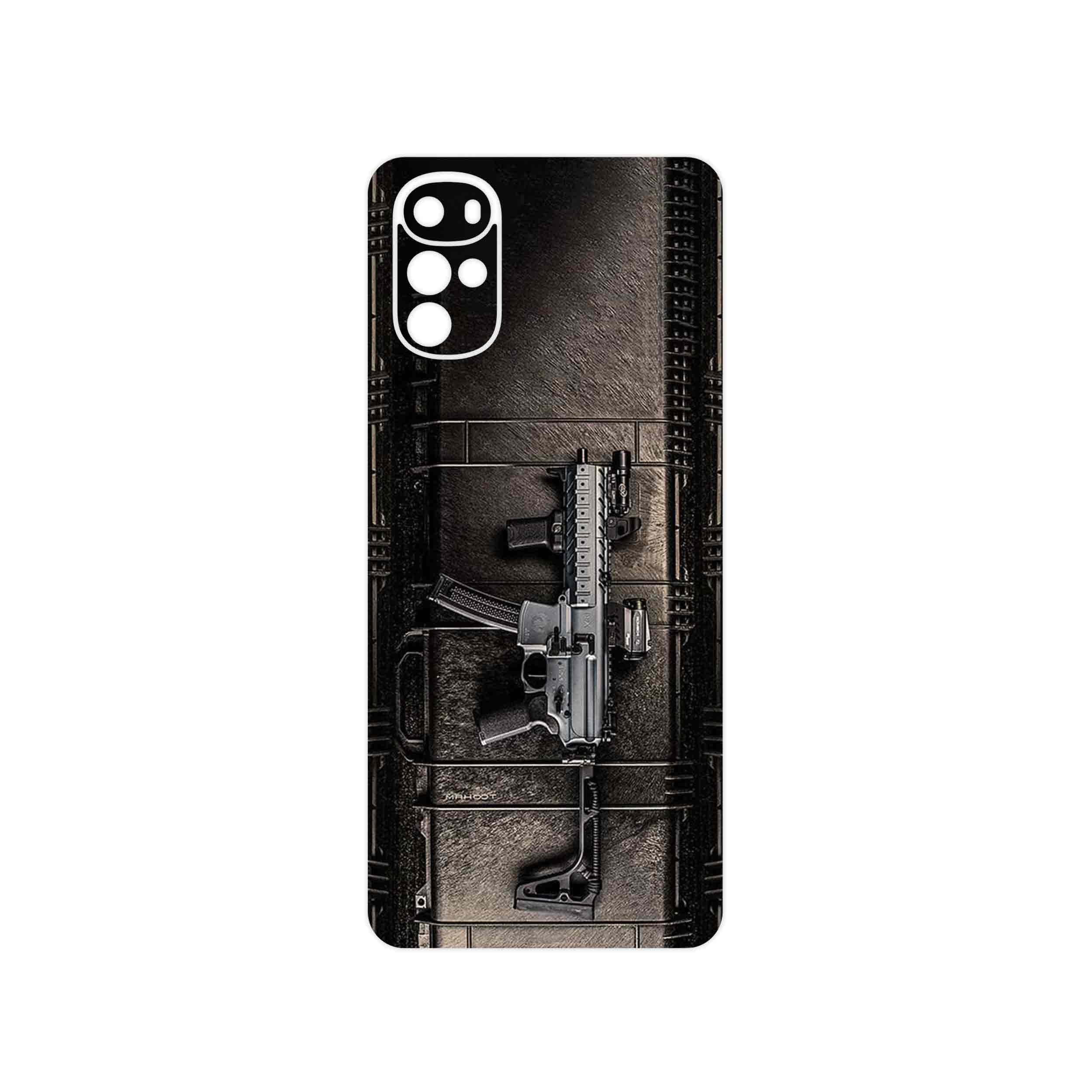 برچسب پوششی ماهوت مدل GUN مناسب برای گوشی موبایل موتورولا Moto G22