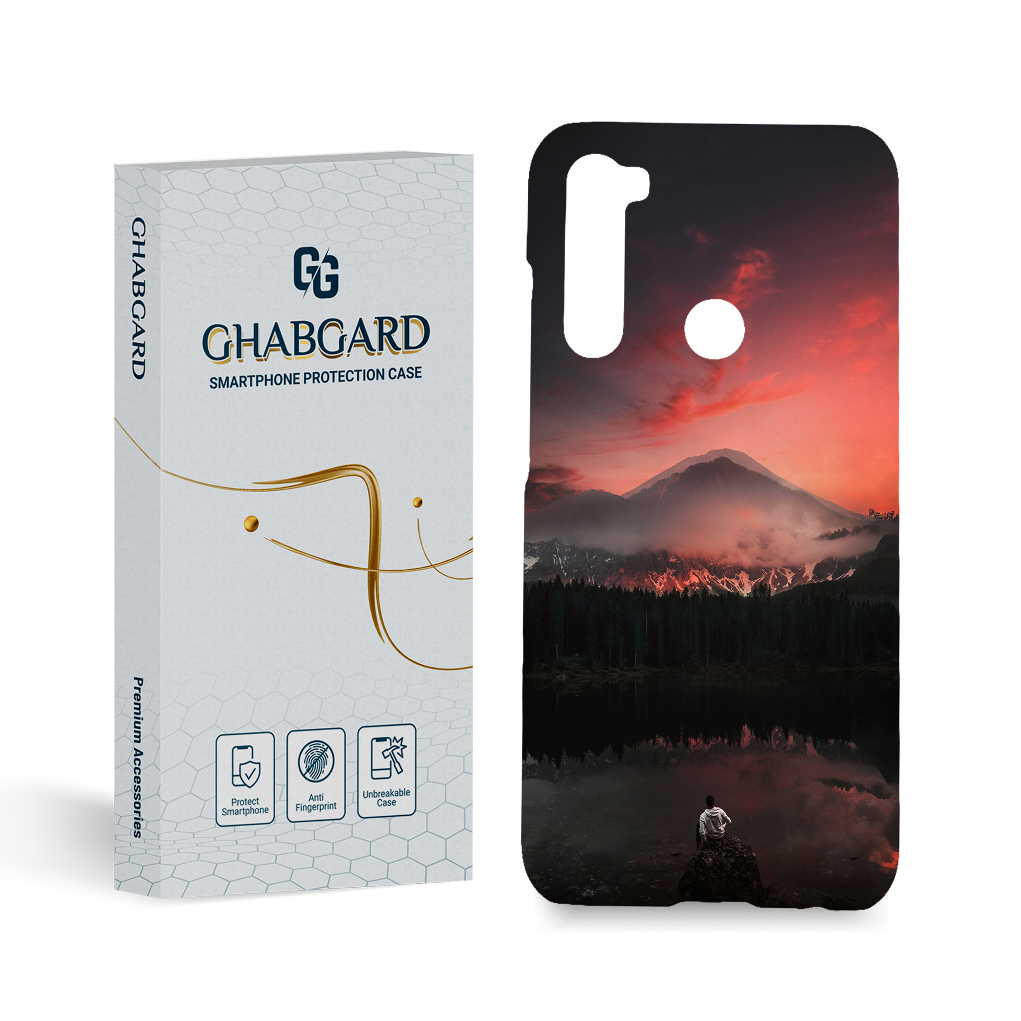 کاور قاب گارد مدل طبیعت مناسب برای گوشی موبایل شیائومی mi note8