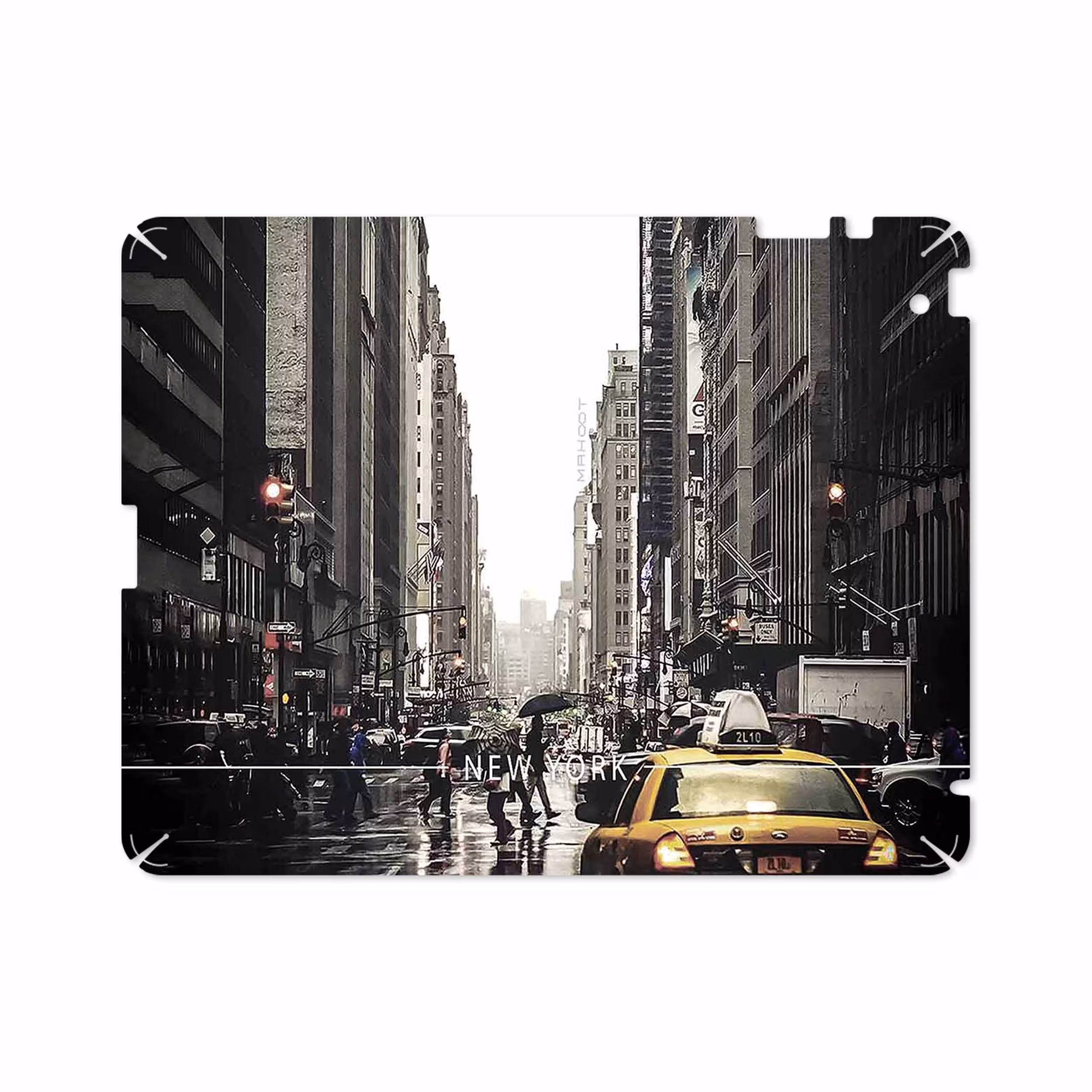 برچسب پوششی ماهوت مدل New York City مناسب برای تبلت اپل iPad 2 2011 A1397