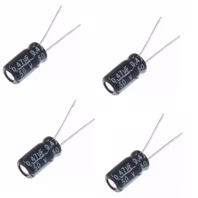 خازن الکترولیت 0.47 میکروفاراد مدل TK 50V بسته 4 عددی
