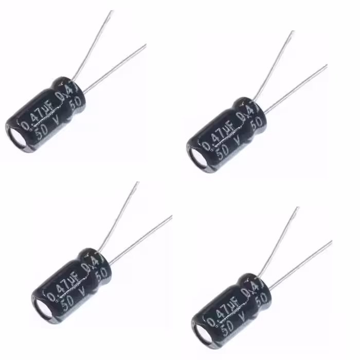 خازن الکترولیت 0.47 میکروفاراد مدل TK 50V بسته 4 عددی
